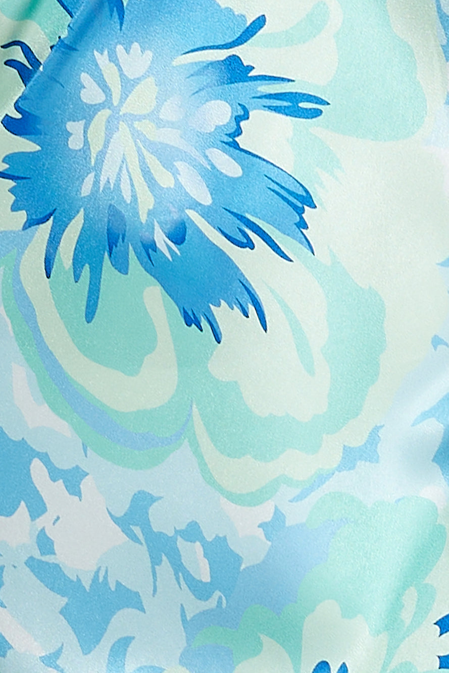 Own The Style Satin Maxi Dress Blue