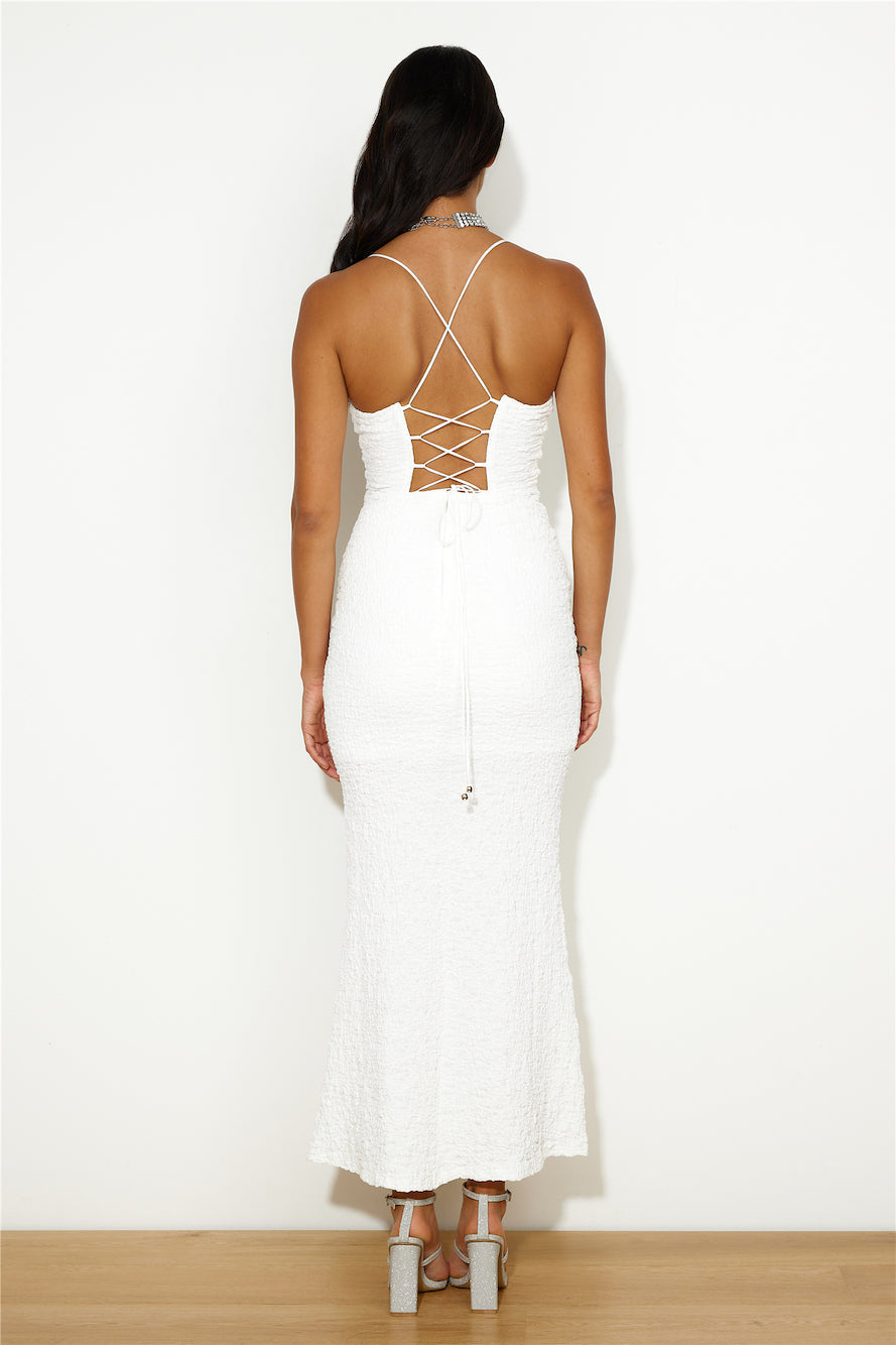 Stylish Girl Things Maxi Dress White