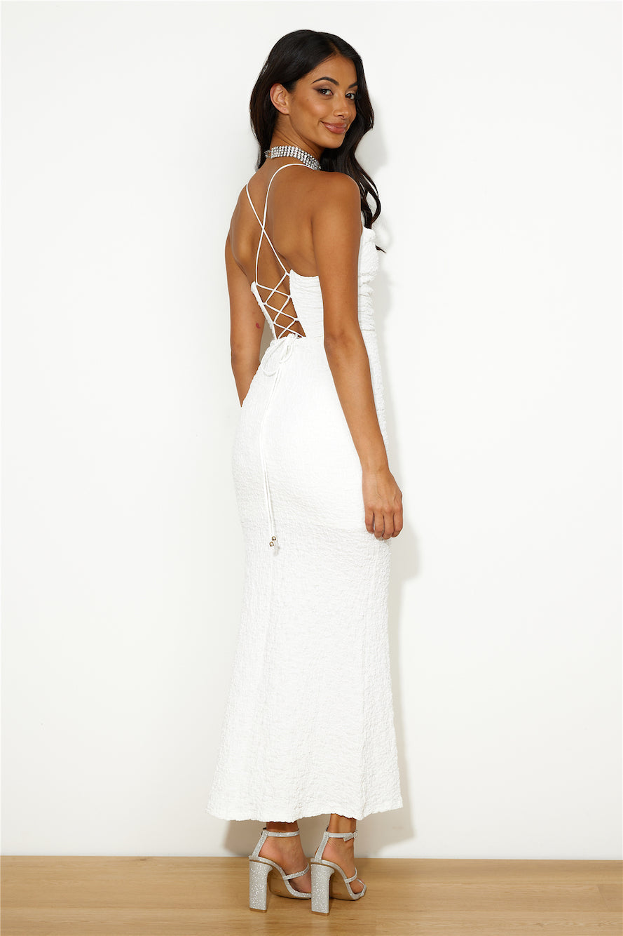 Stylish Girl Things Maxi Dress White