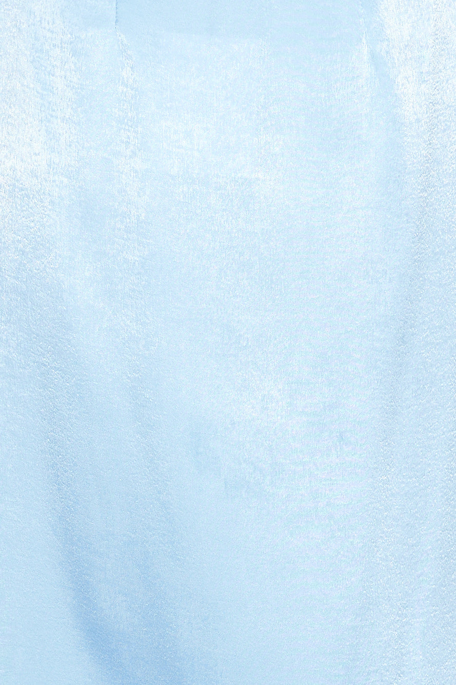 Nights In Silk Satin Maxi Skirt Blue