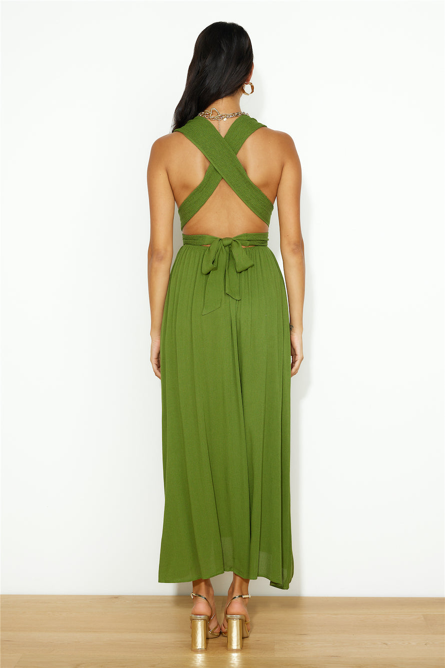Free Me Maxi Dress Green