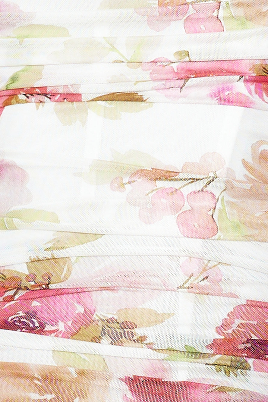 Mesh Love Maxi Dress White