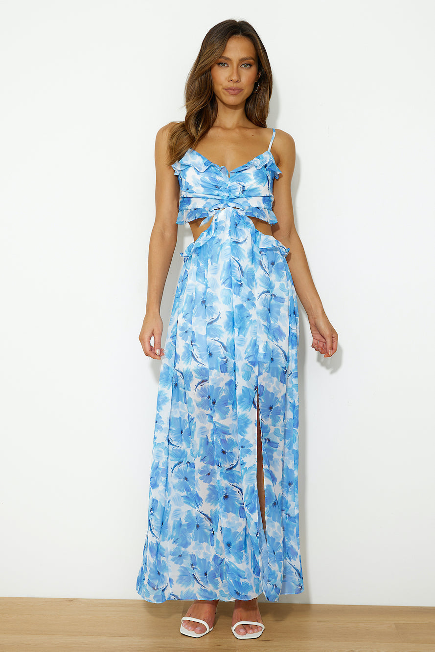 Ocean Girl Maxi Dress Blue