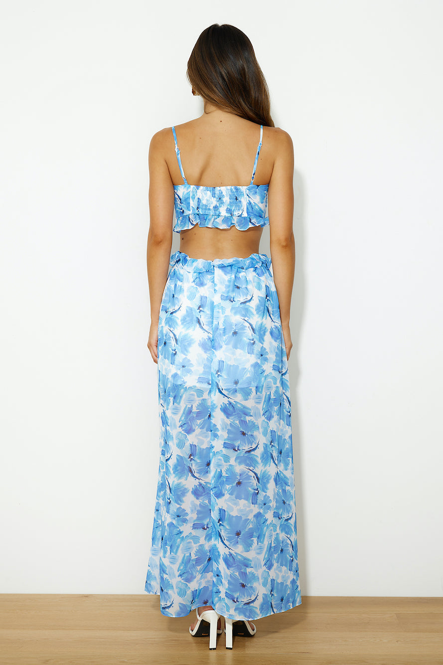Ocean Girl Maxi Dress Blue