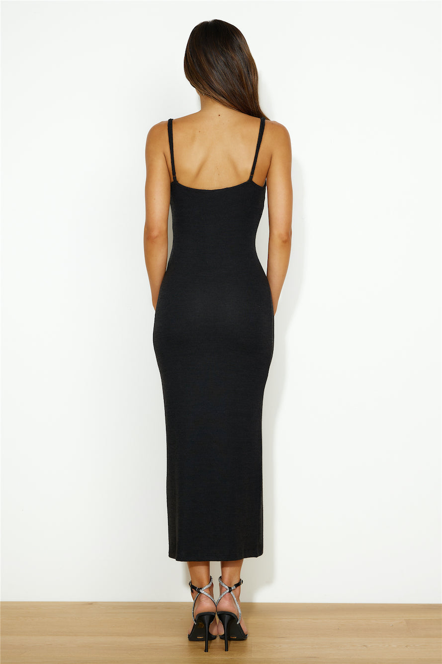 Summer In The Winter Maxi Dress Black