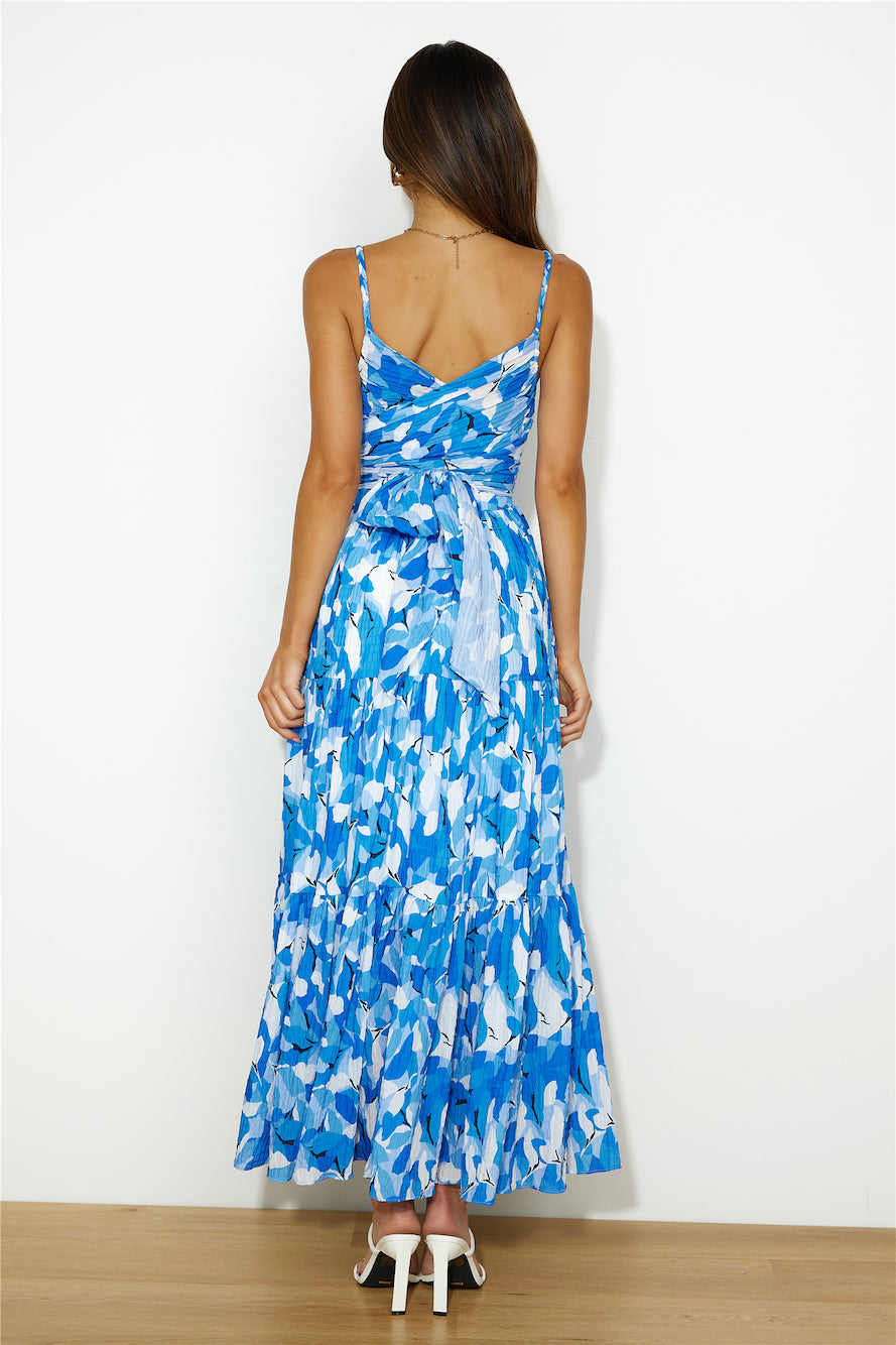 Bloom Beachside Maxi Dress Blue