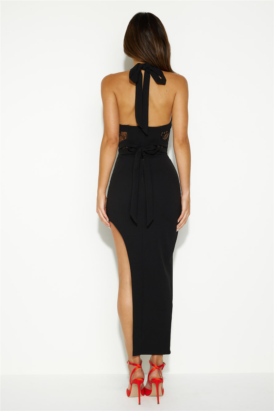 Dates In New York Midi Dress Black