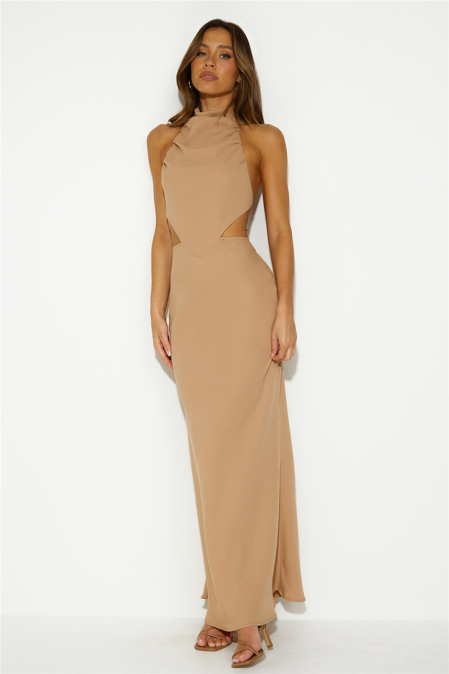 My Pathway Maxi Dress Brown