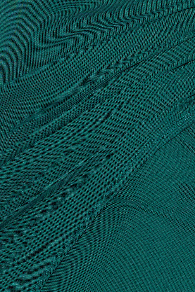 Getting Everywhere Mesh Maxi Dress Green