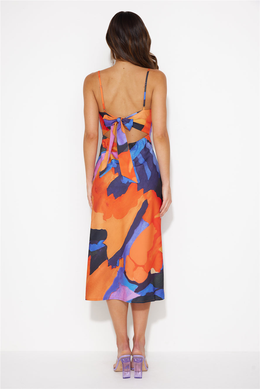Dreamy Delight Midi Dress Multi
