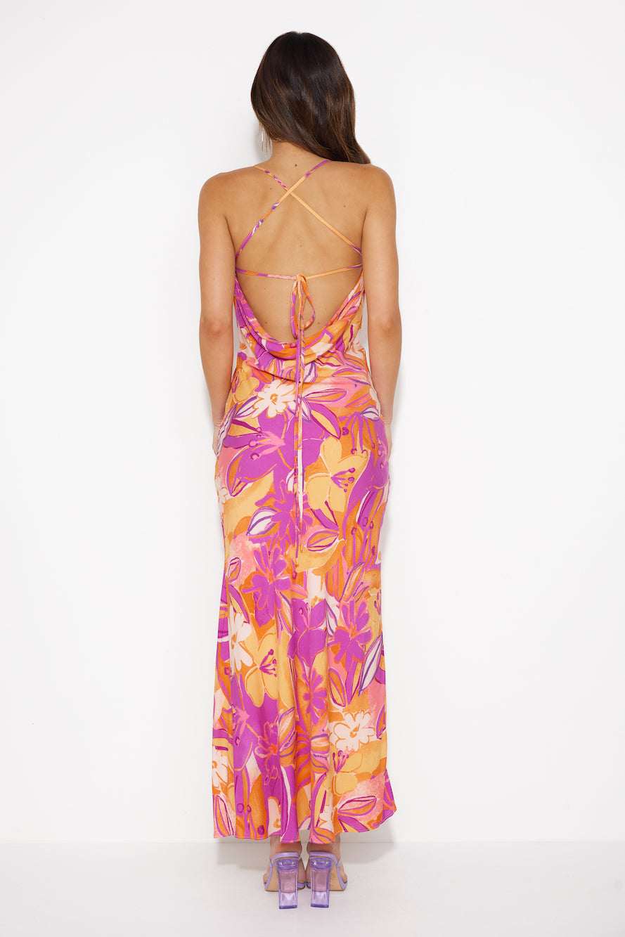 Love By Sea Maxi Dress Orange