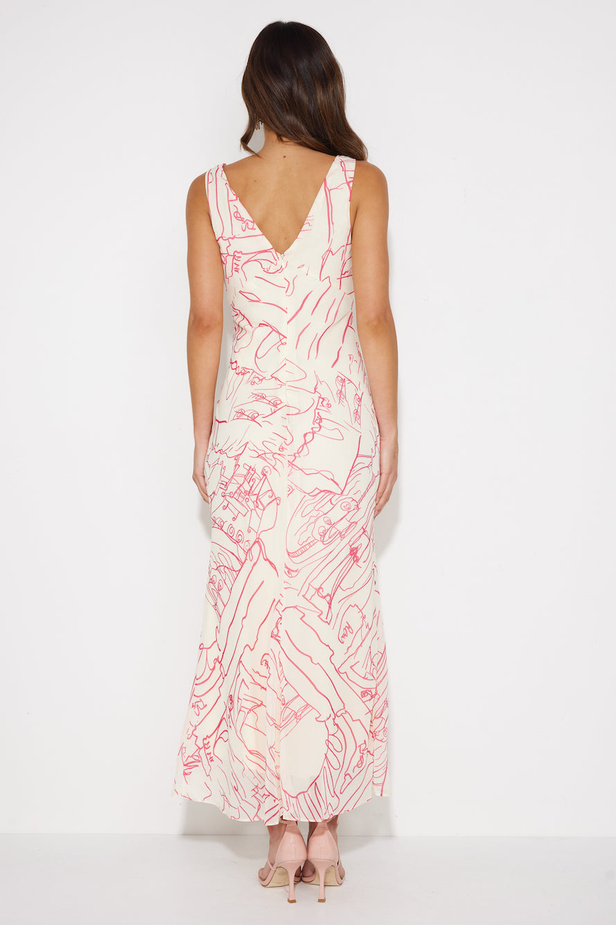 Dancing Pictures Maxi Dress White