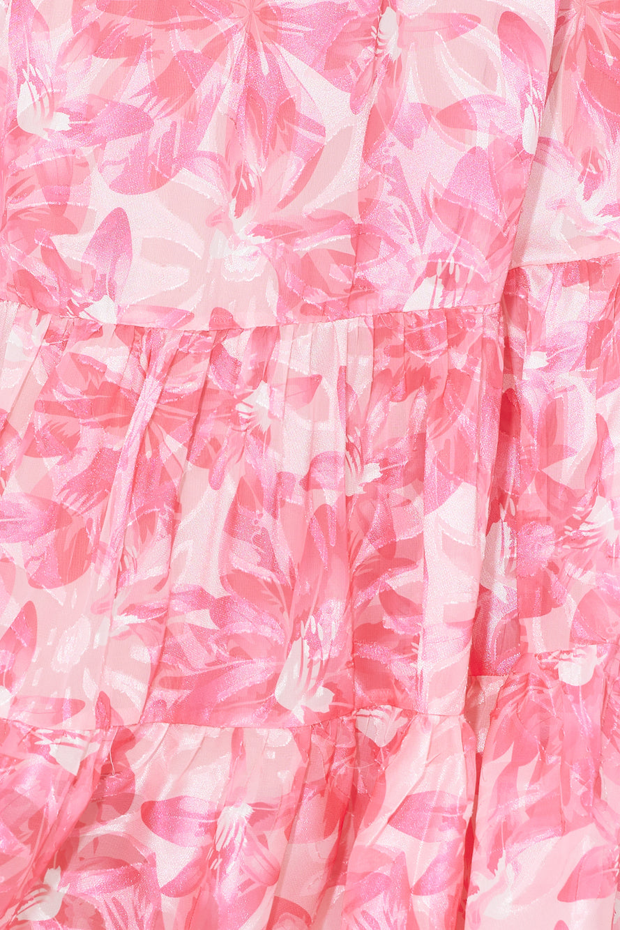 Perfection Takes Time Long Sleeve Maxi Dress Pink