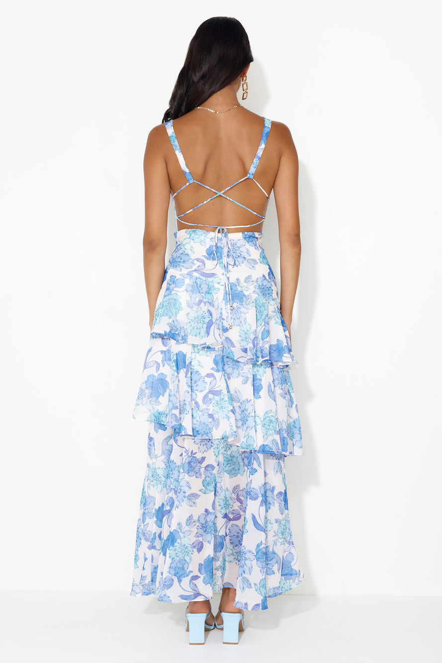 Fresh Oasis Maxi Dress Blue