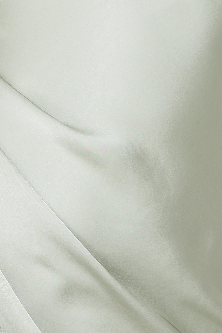 Accepting You Satin Midi Dress Sage