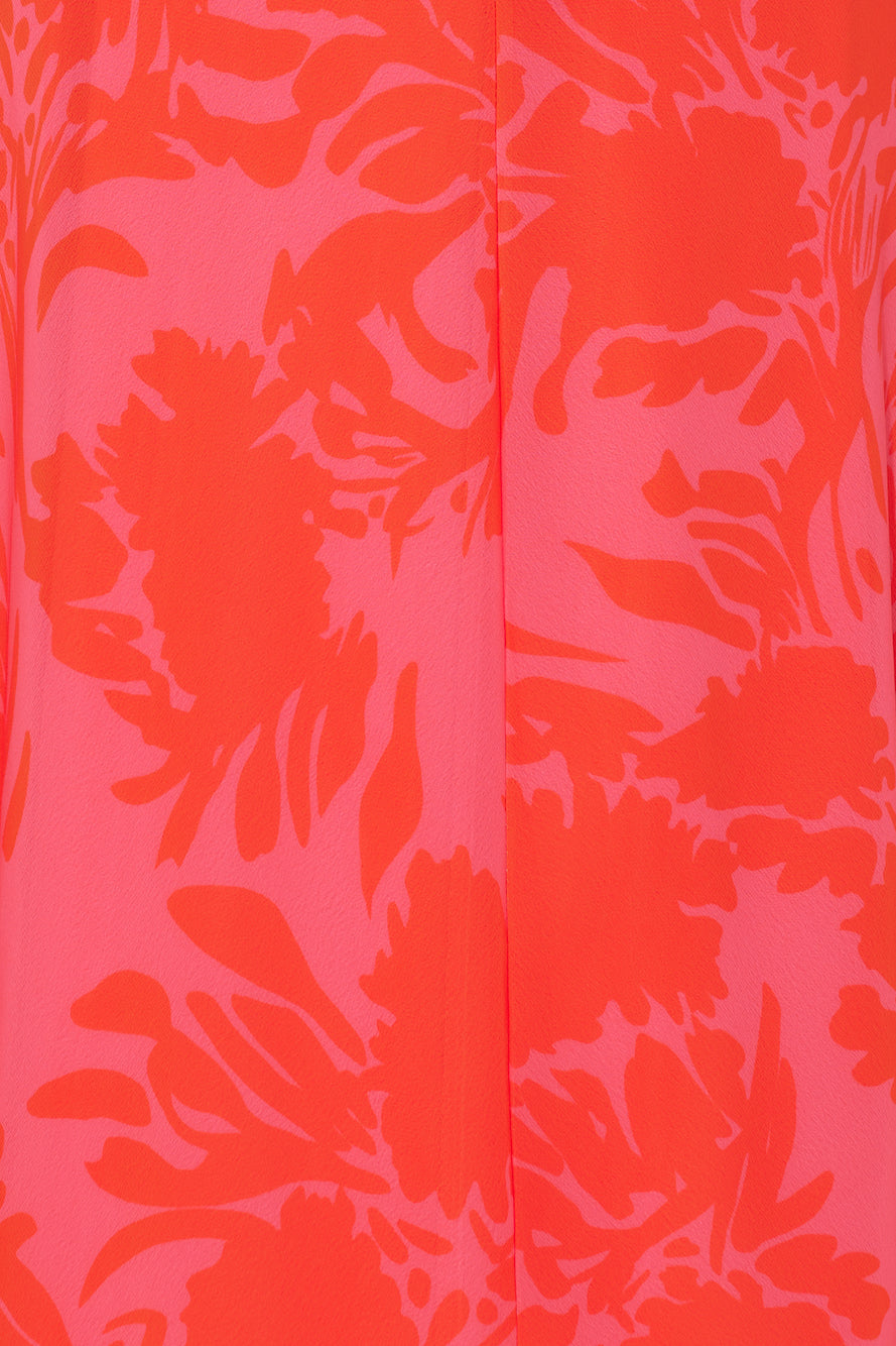 Brightest Feel Long Sleeves Maxi Dress Red