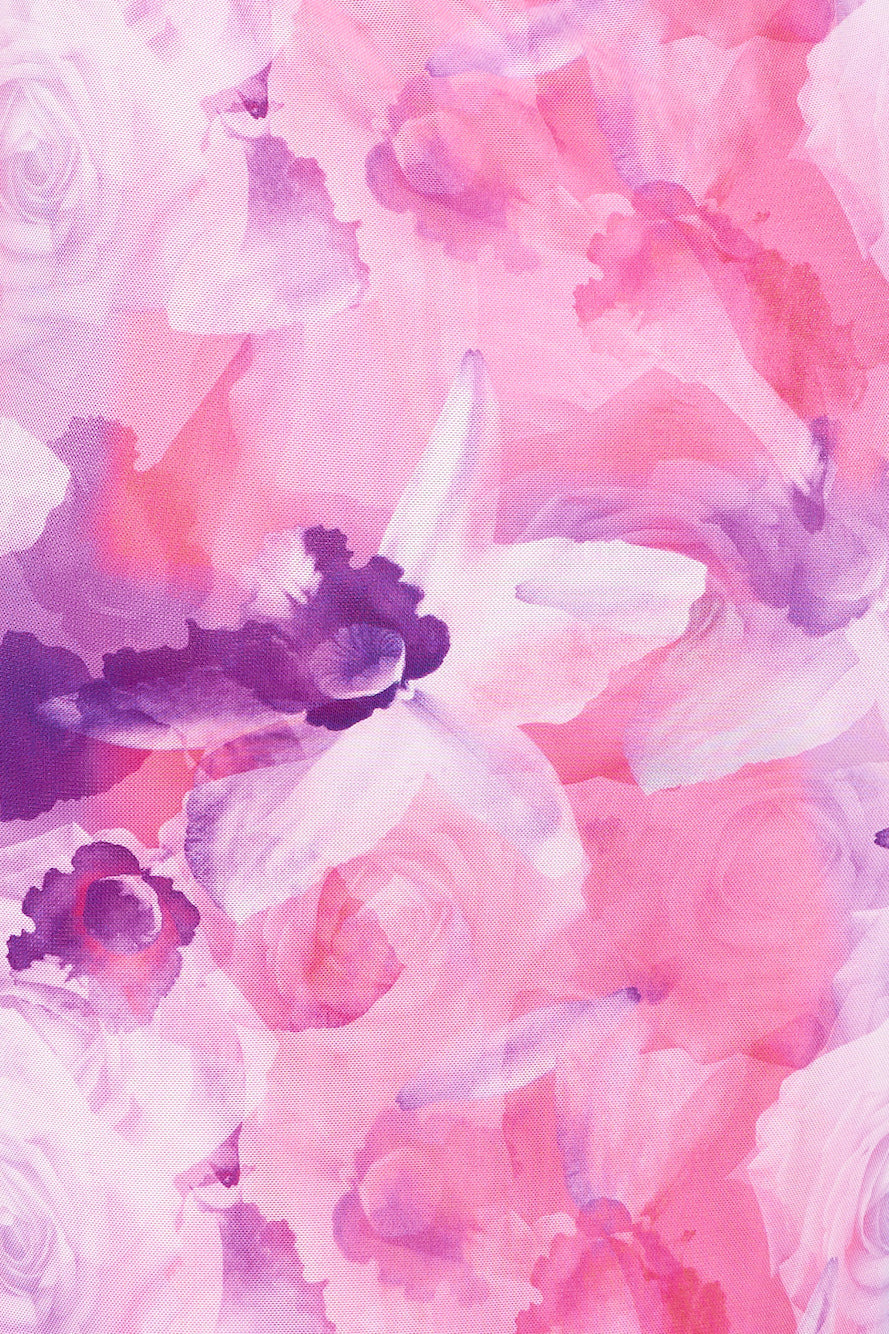 Unlike You Mesh Maxi Dress Pink