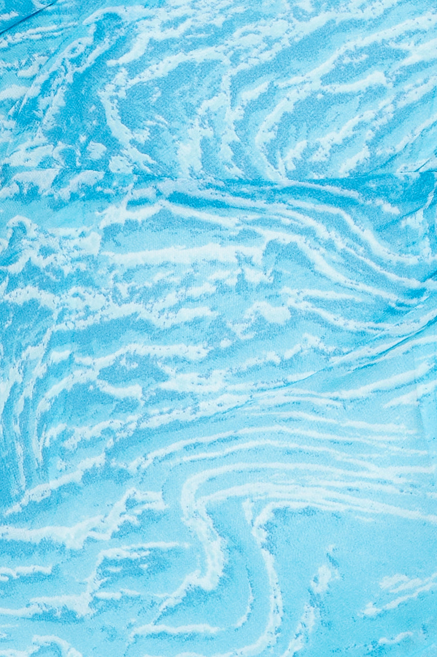 Jump Into It One Shoulder Maxi Dress Blue