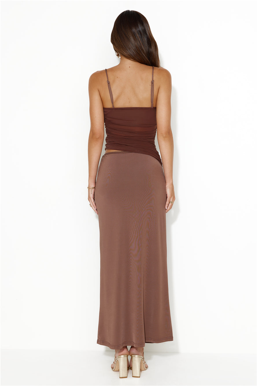 Don't Apologise Maxi Dress Brown