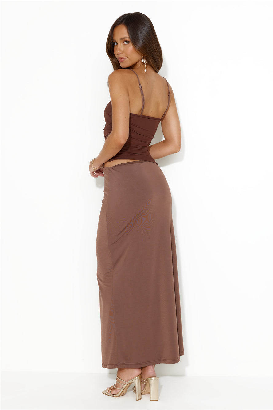 Don't Apologise Maxi Dress Brown