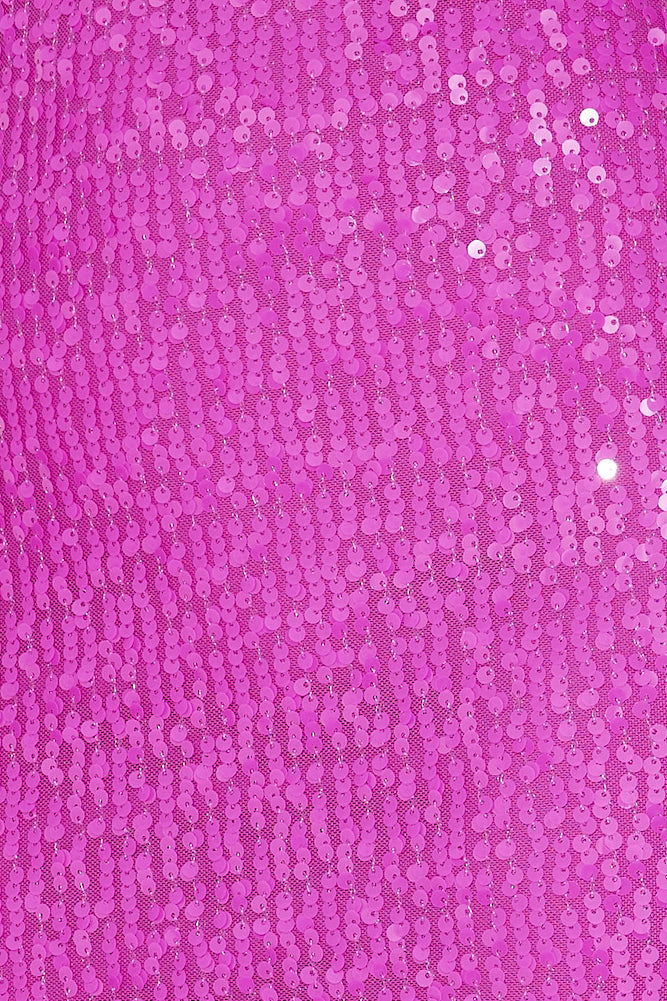 Fanciest Of All Sequin Maxi Dress Hot Pink