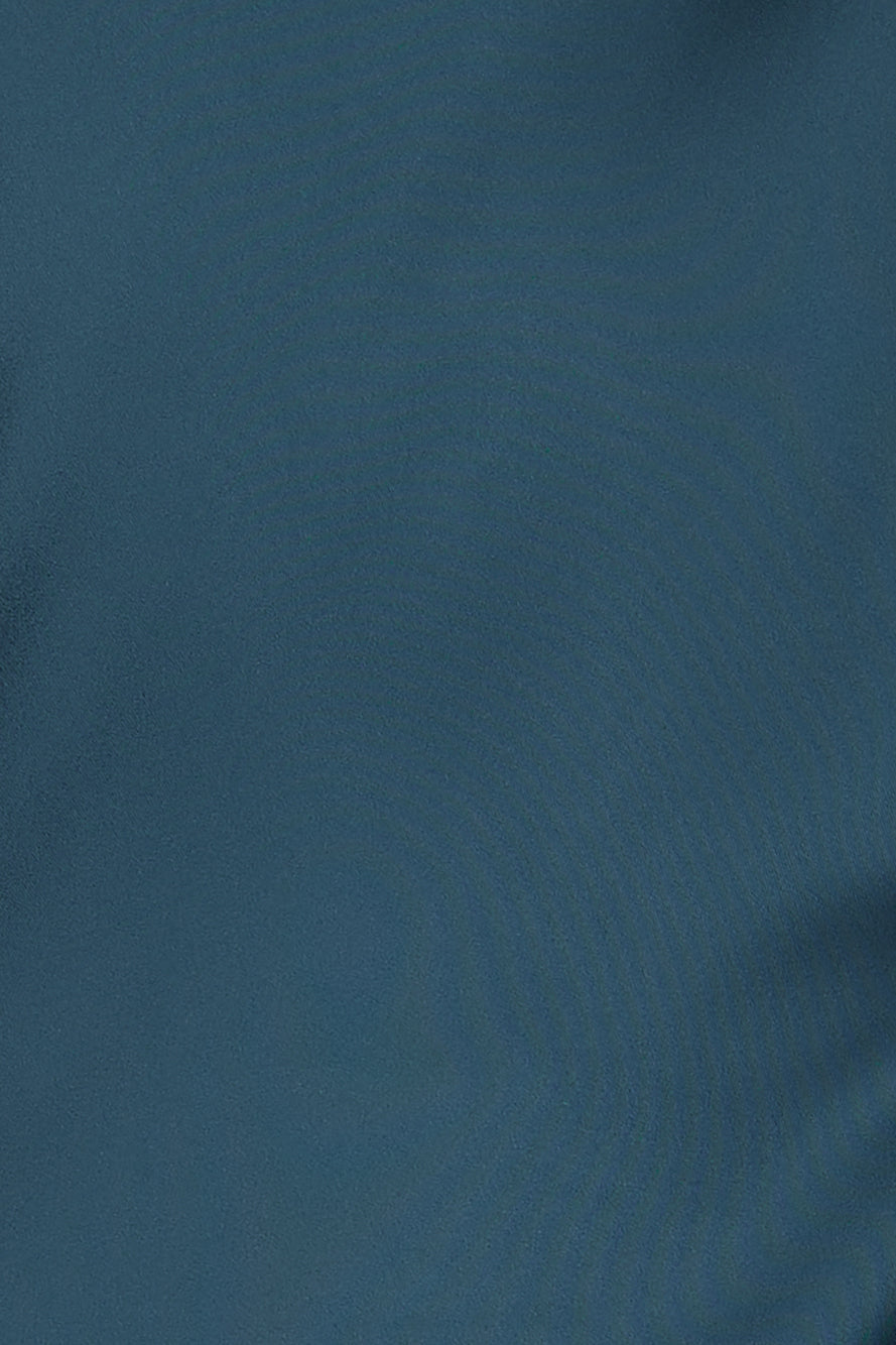 Crystal Glass Satin Maxi Dress Teal