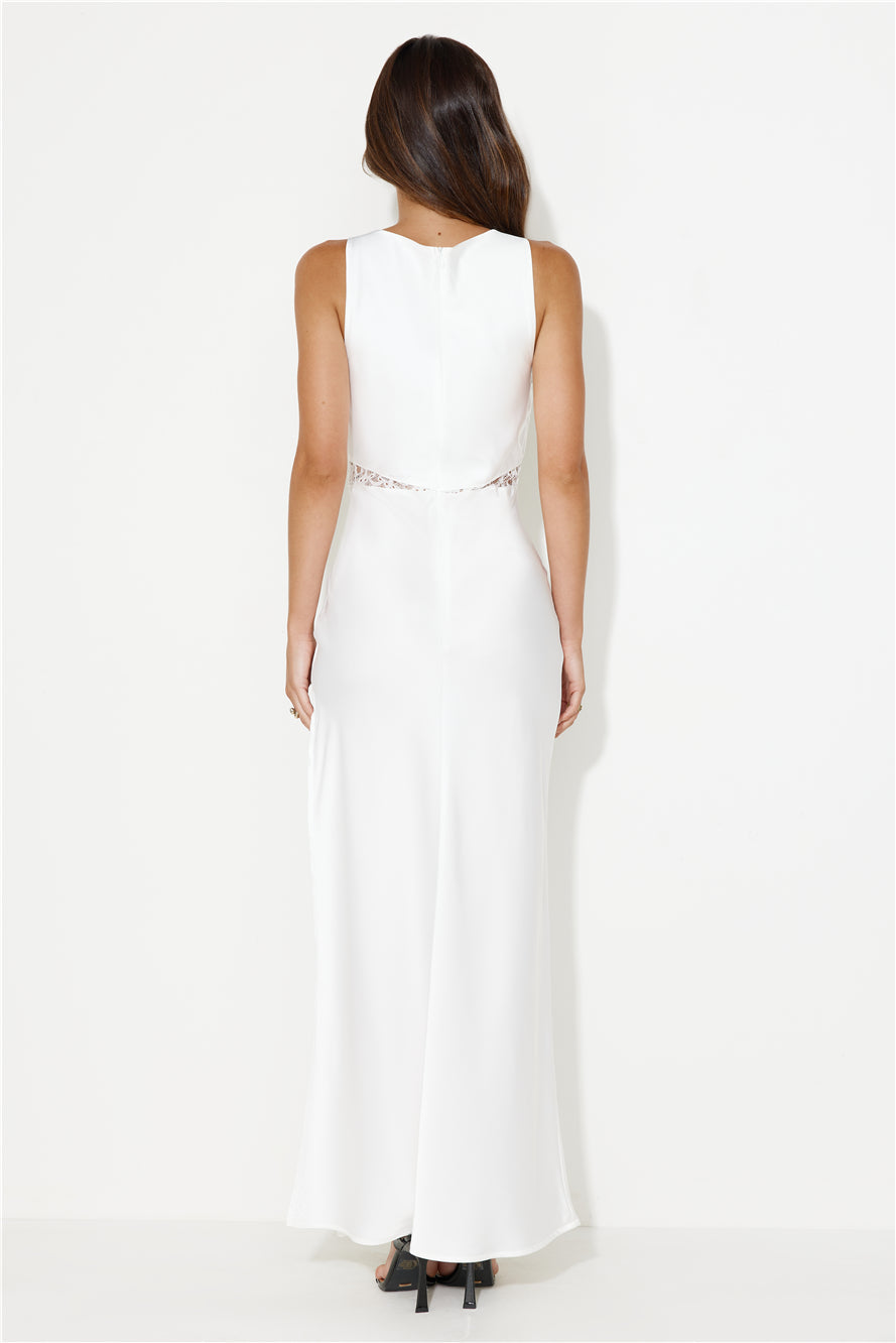 LIONESS Dakota Maxi Dress Porcelain
