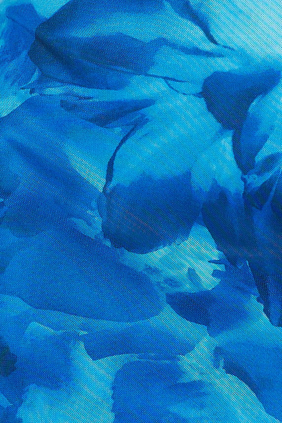 Design Worthy Mesh Maxi Dress Blue