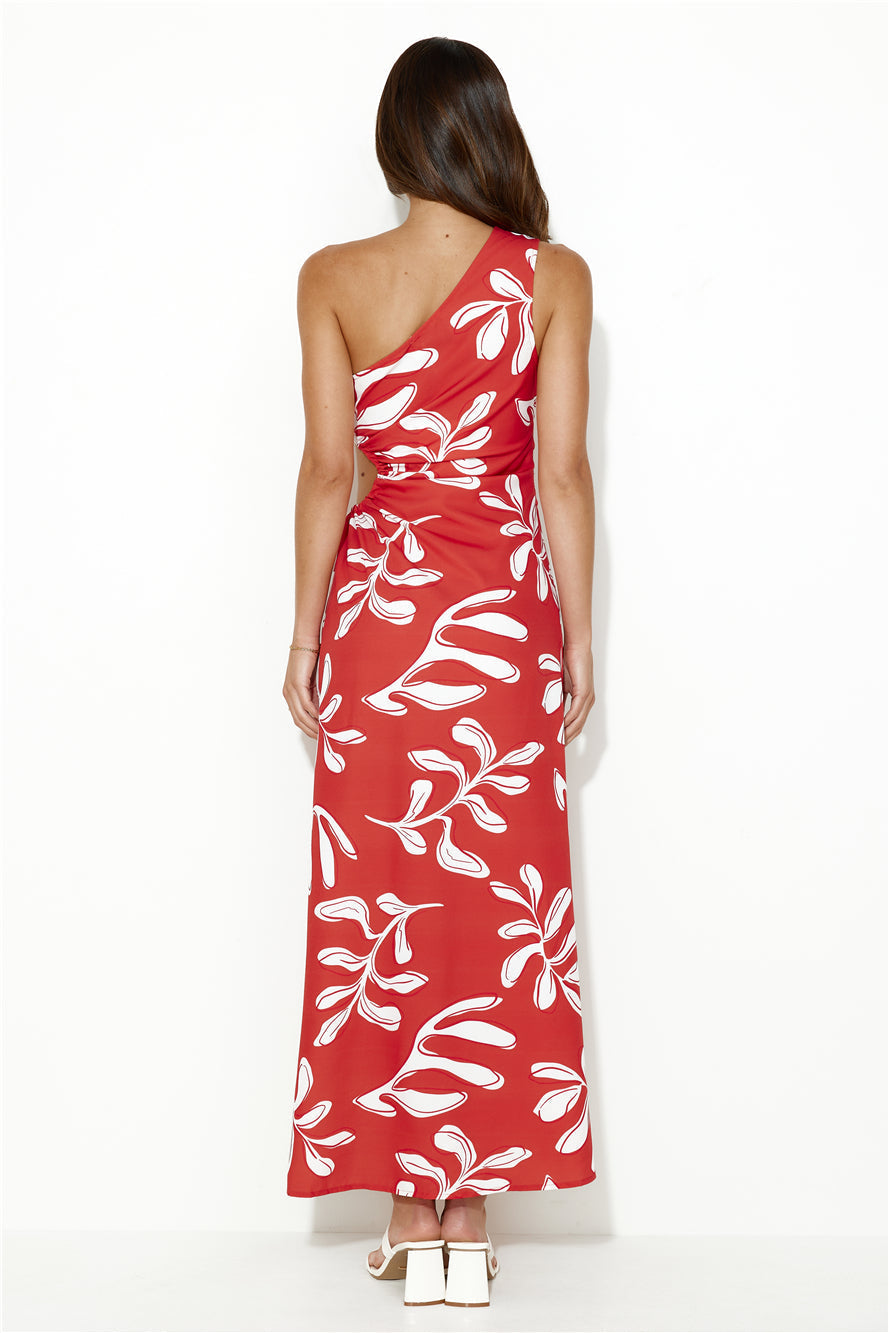 Beach Club Approved Maxi Dress Red