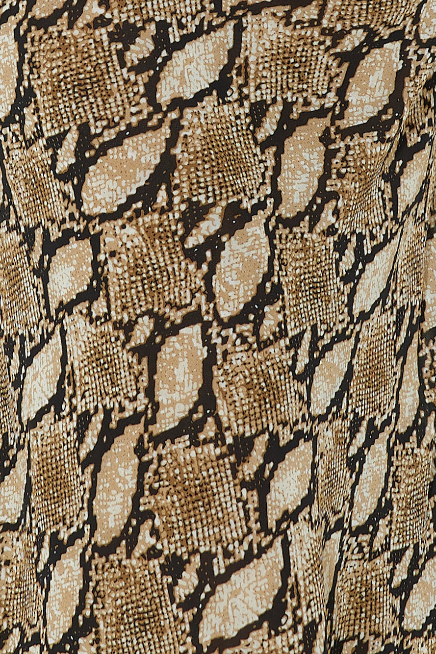 Five Star Resort Midi Dress Beige