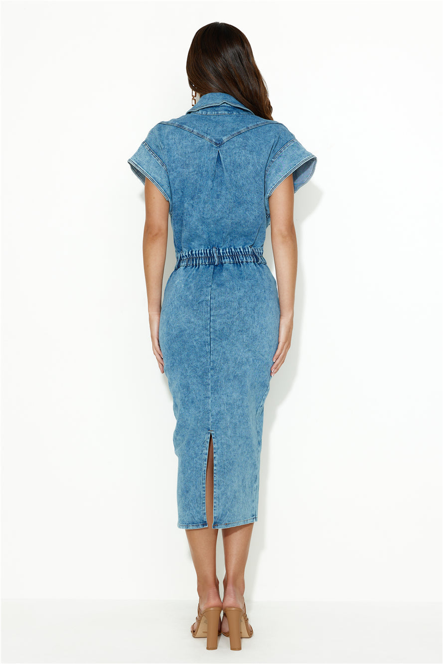 Boundless Possibilities Midi Dress Denim
