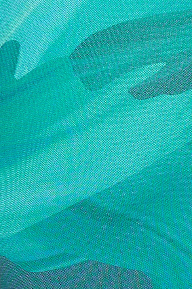 Ocean Dive Mesh Maxi Dress Blue