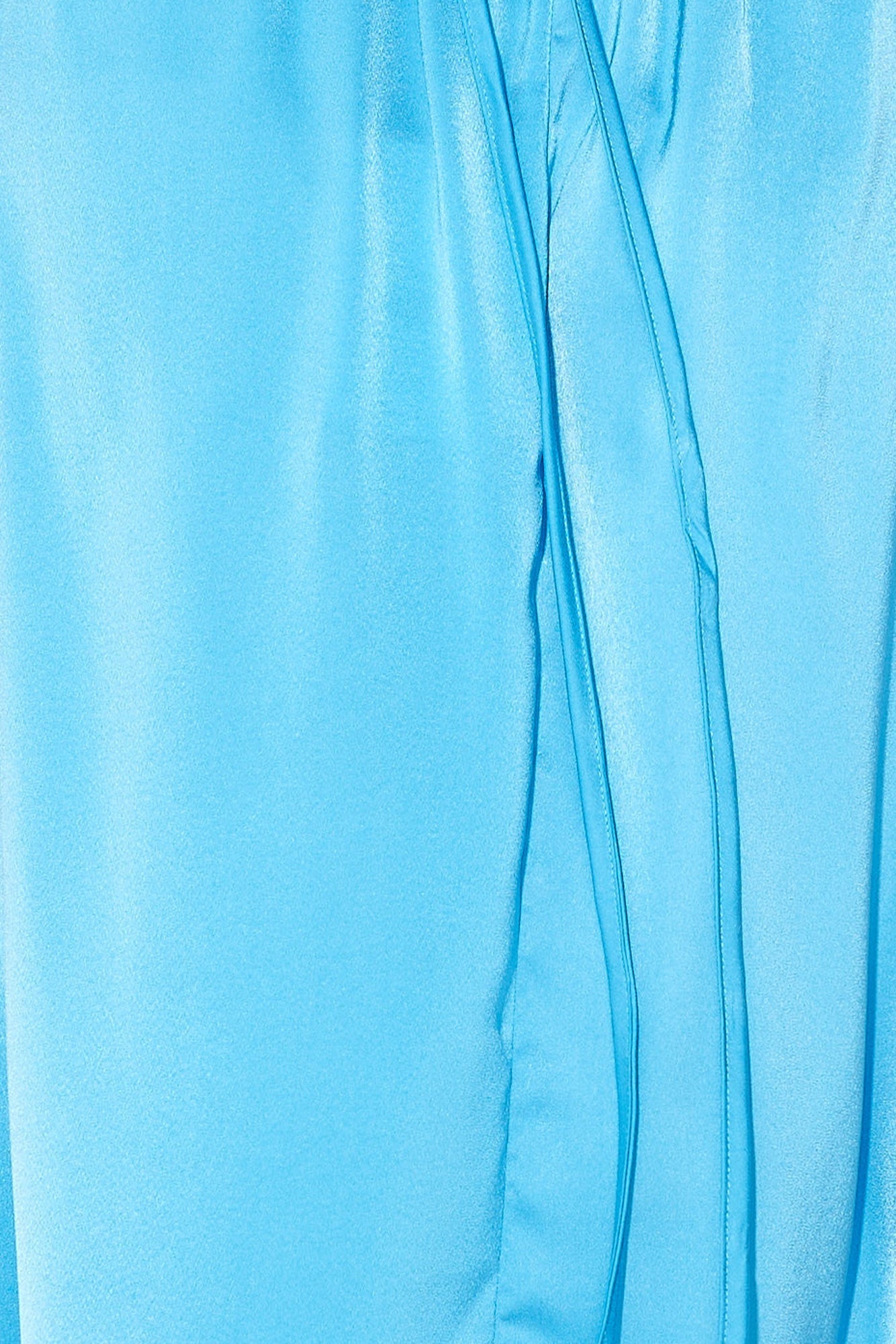 Capture Attention Satin Maxi Dress Blue