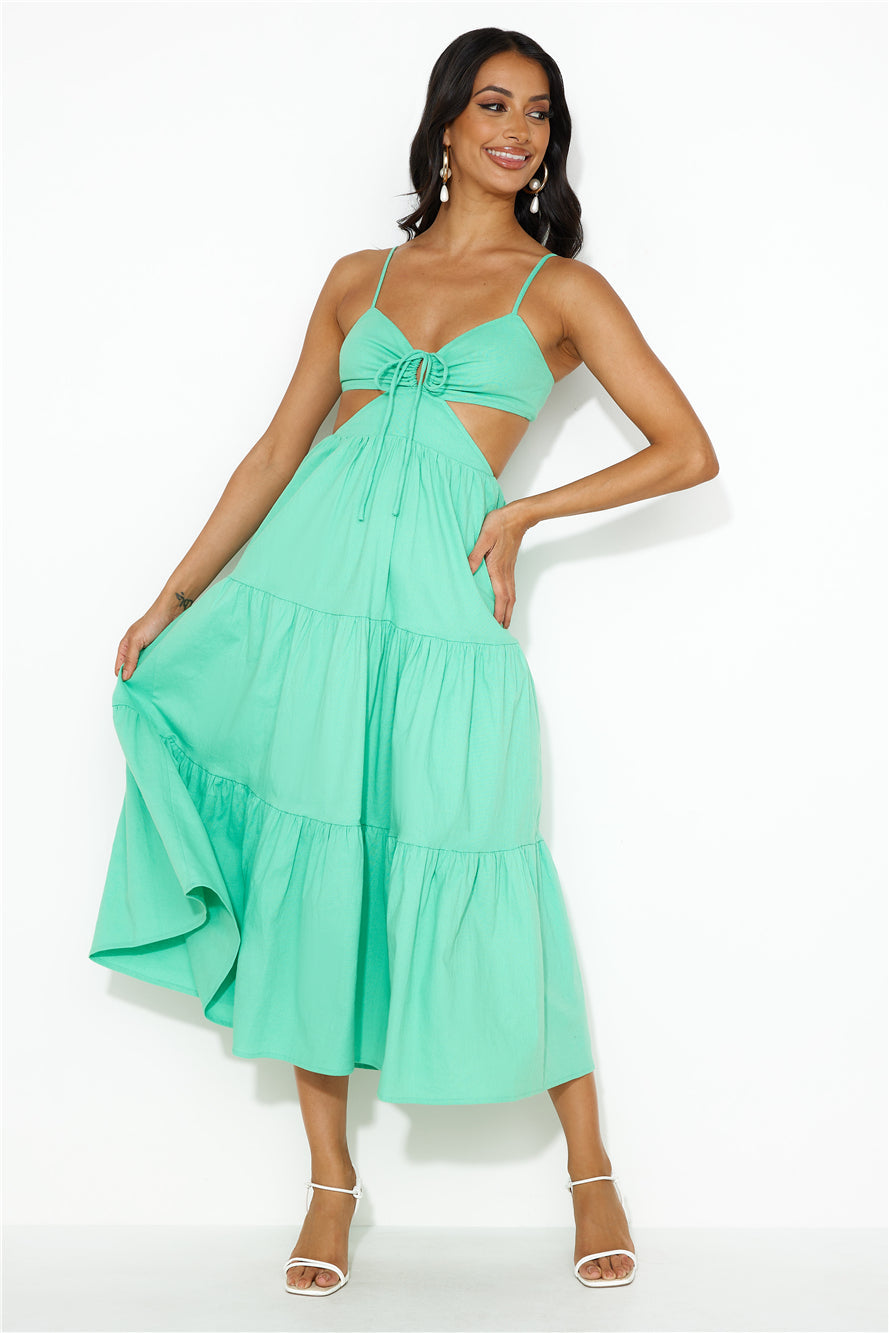 Loving Her Style Maxi Dress Green