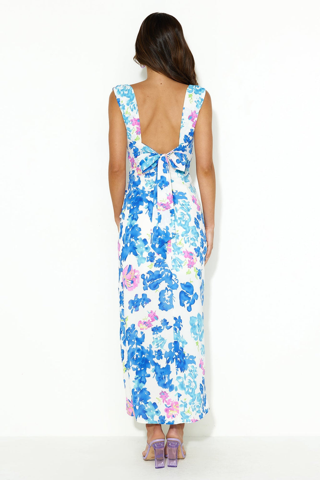 Between Flowers Maxi Dress Blue