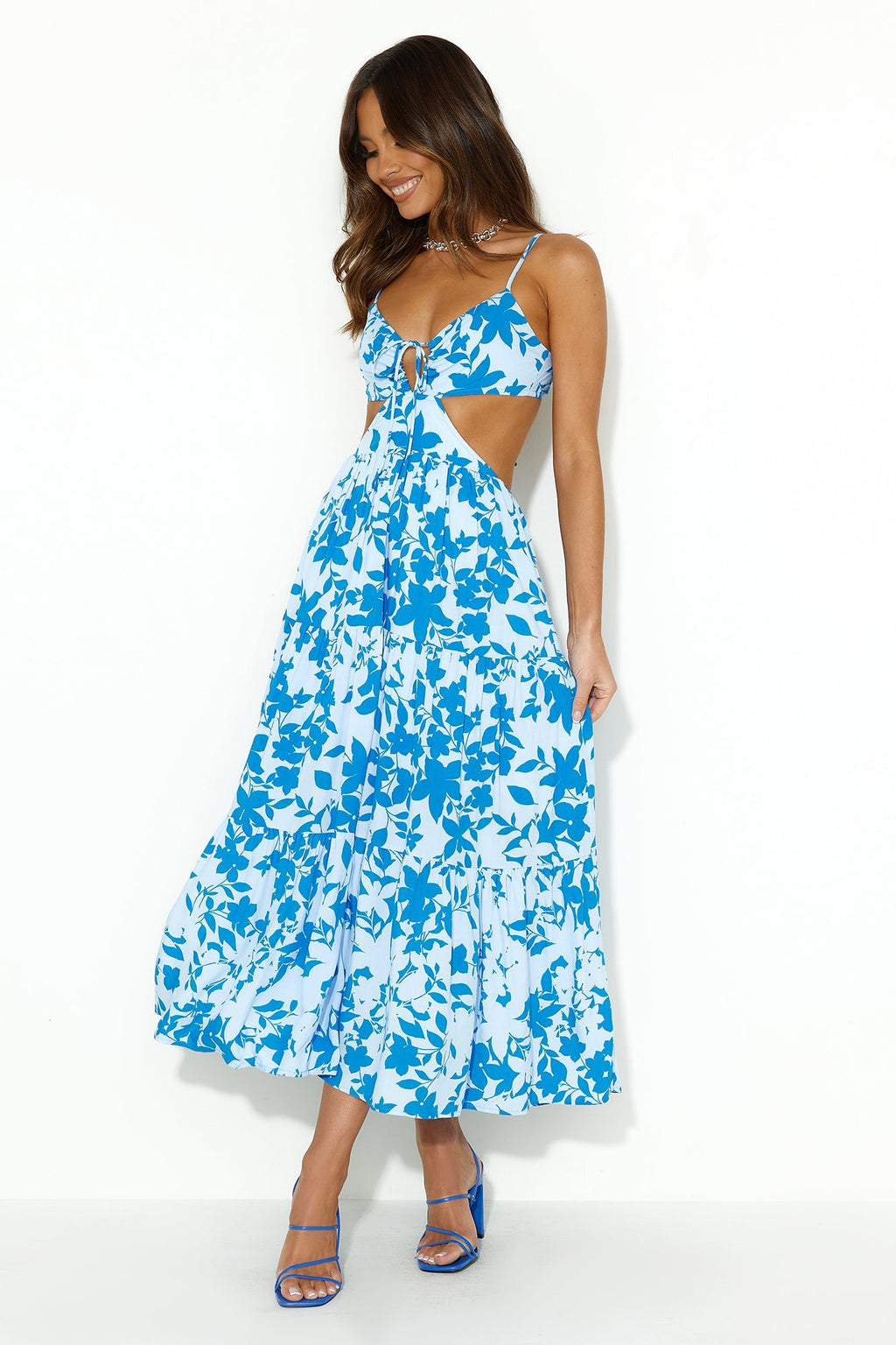 Loving Everything Maxi Dress Blue