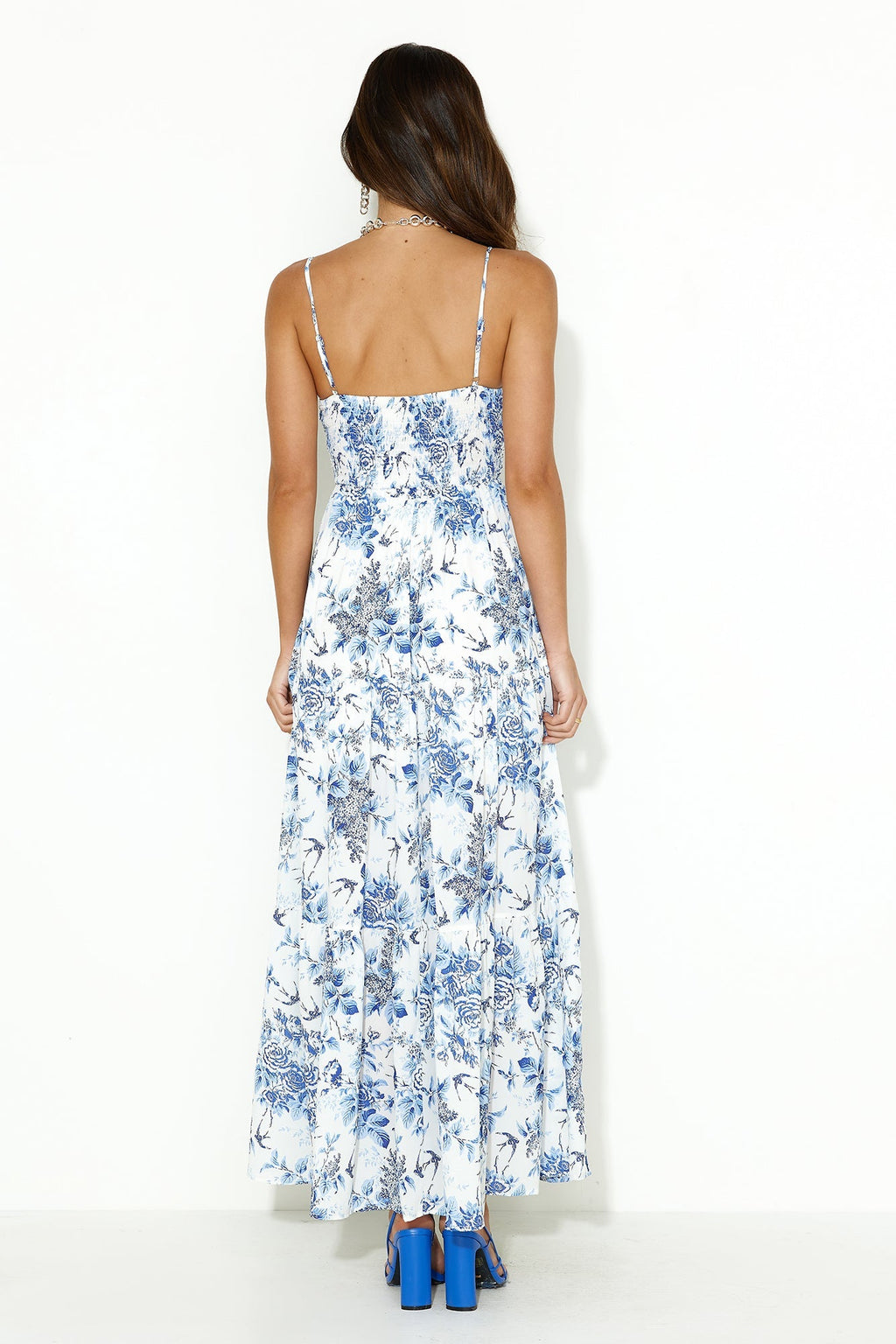 Days By The Ocean Maxi Dress Blue