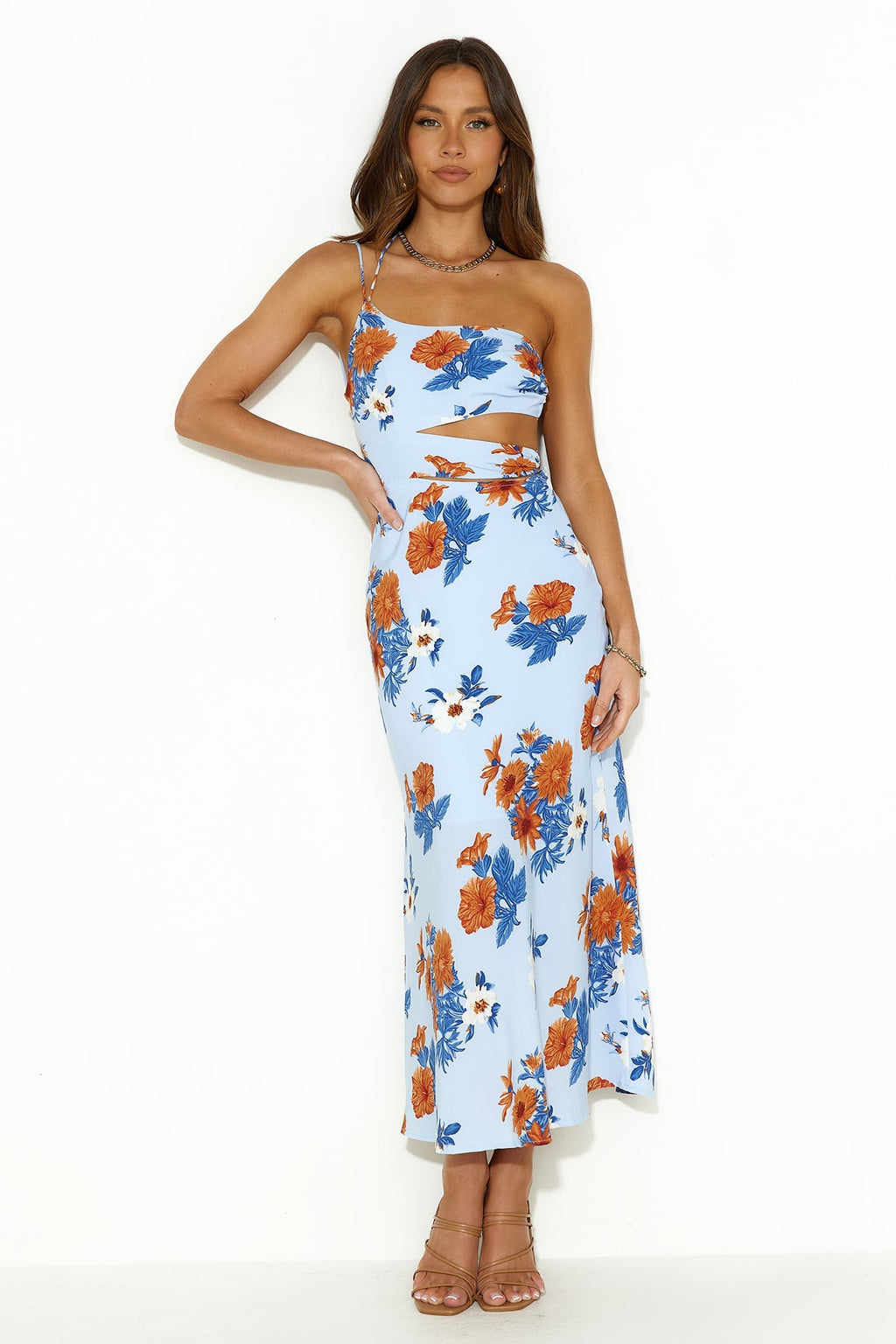 Find Your Style Midi Dress Blue