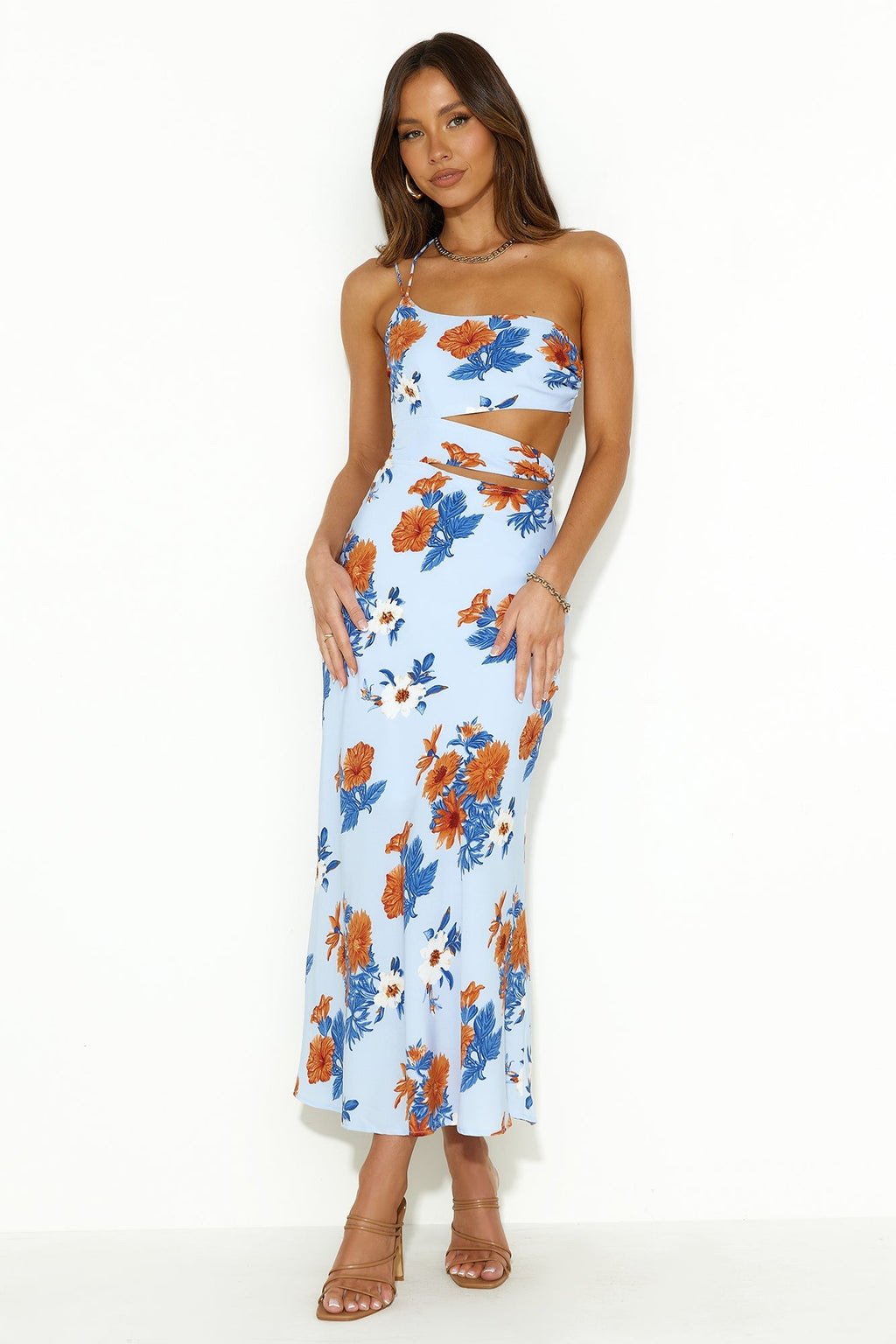 Find Your Style Midi Dress Blue