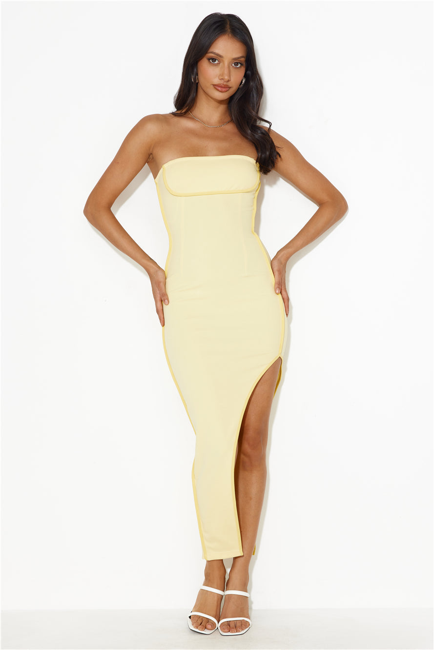 Casino Queen Midi Dress Yellow