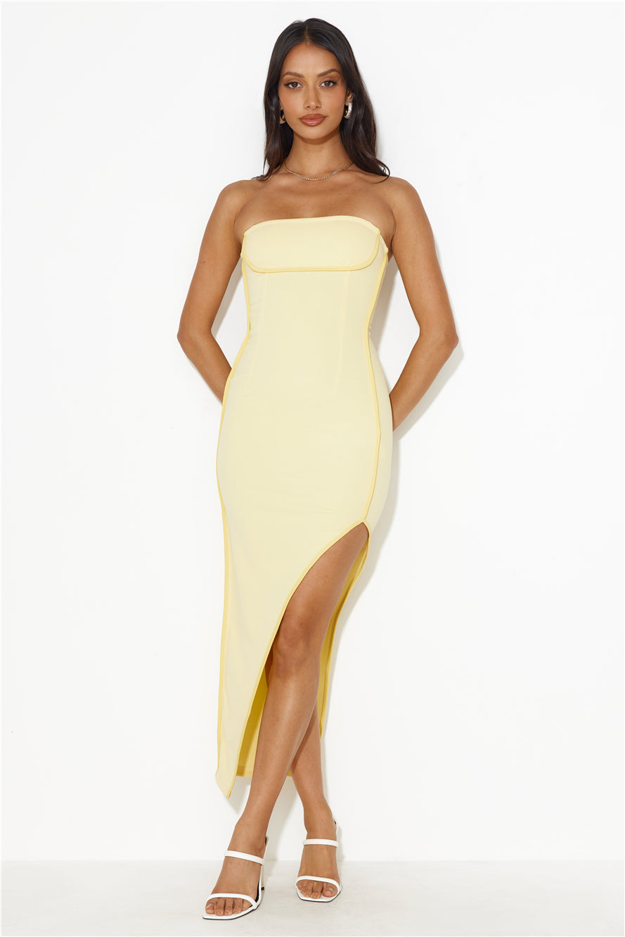 Casino Queen Midi Dress Yellow
