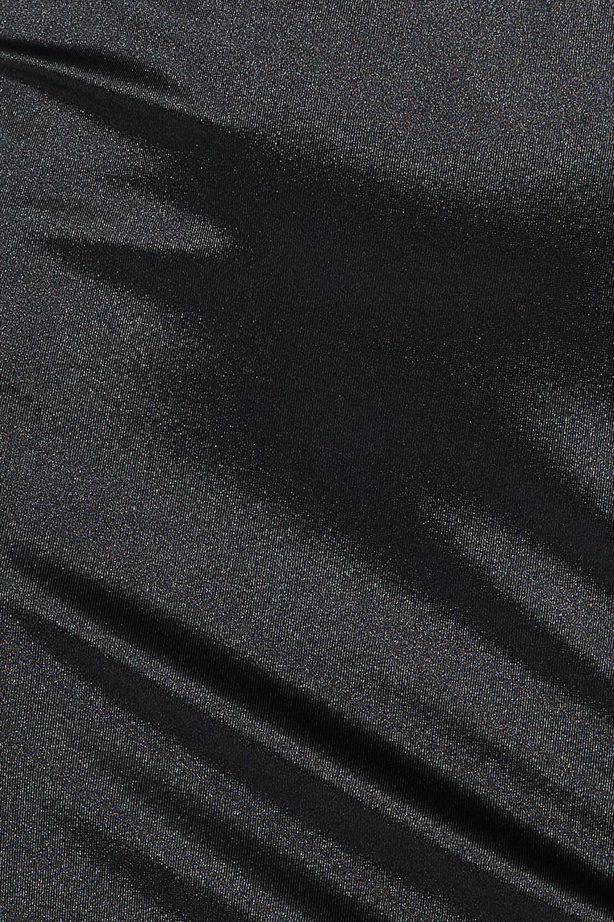 Formal Retreat Satin Maxi Dress Black