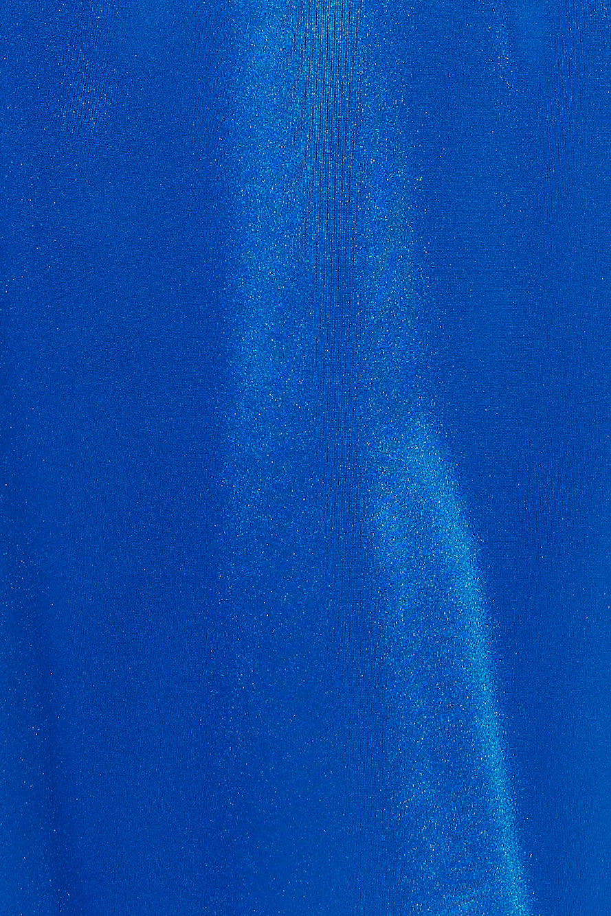 Formal Retreat Satin Maxi Dress Blue