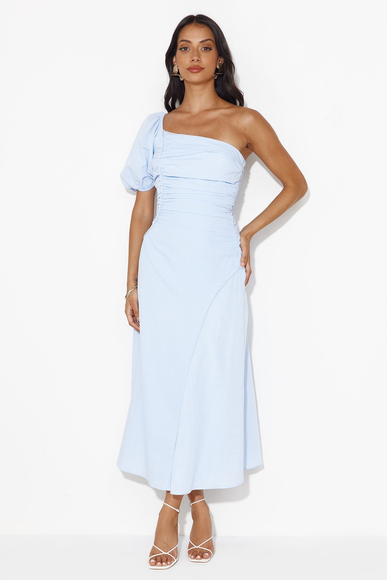 Blueberry Delight Midi Dress Blue