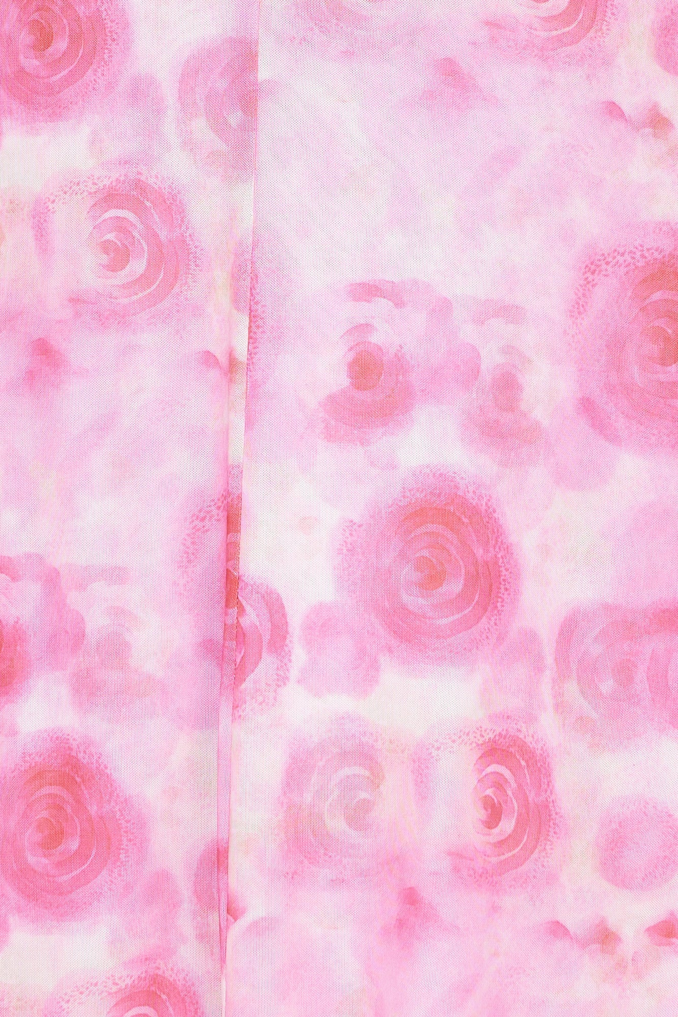 Dj's Music Mesh Frill Maxi Dress Pink