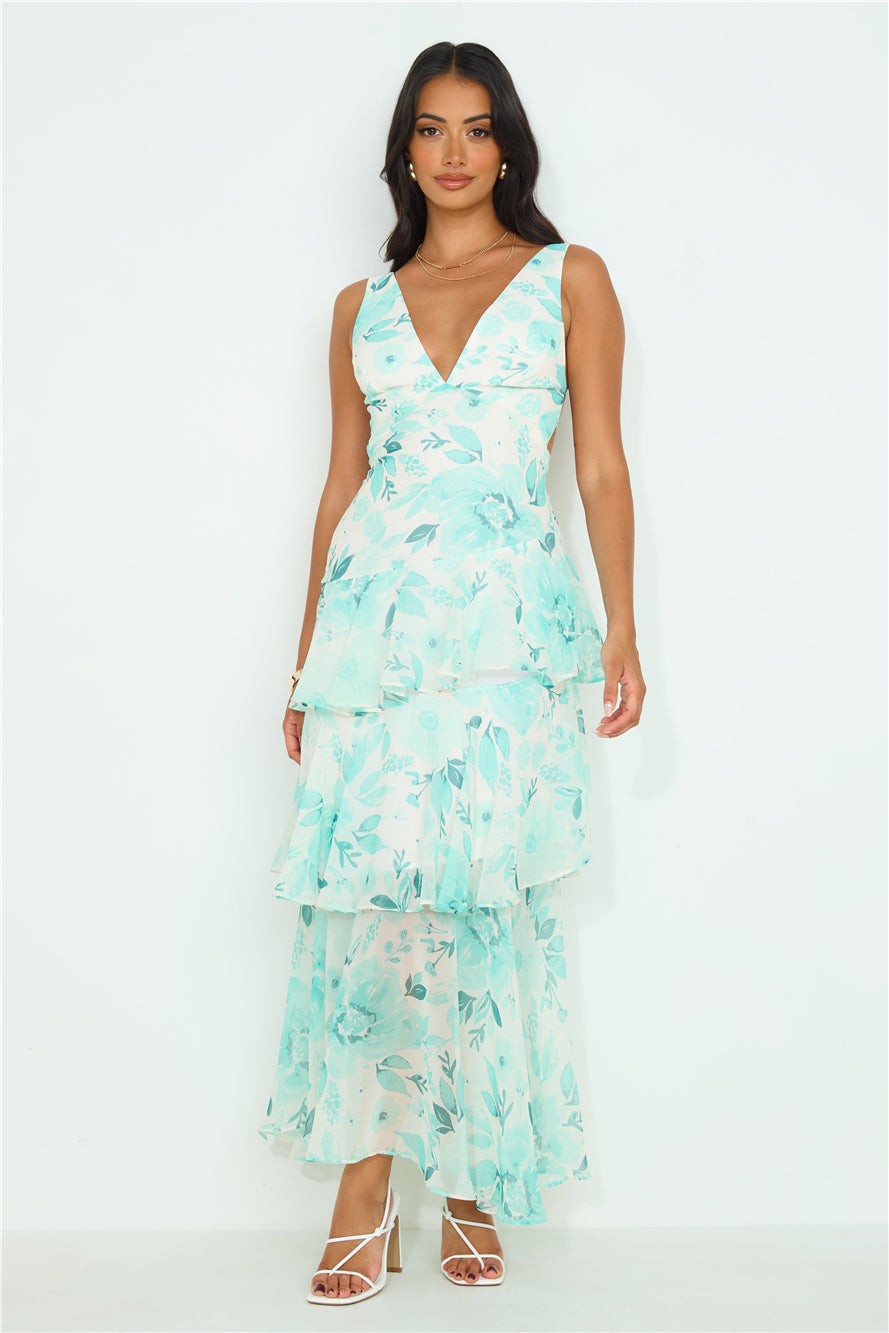 Diamond Worthy Maxi Dress Green