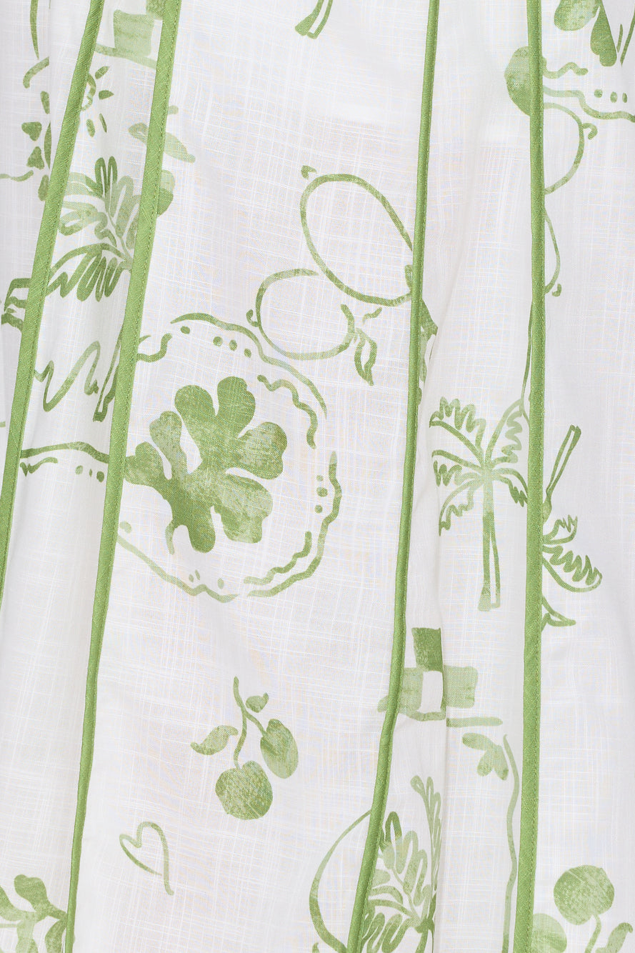 Summer Garden Maxi Dress White