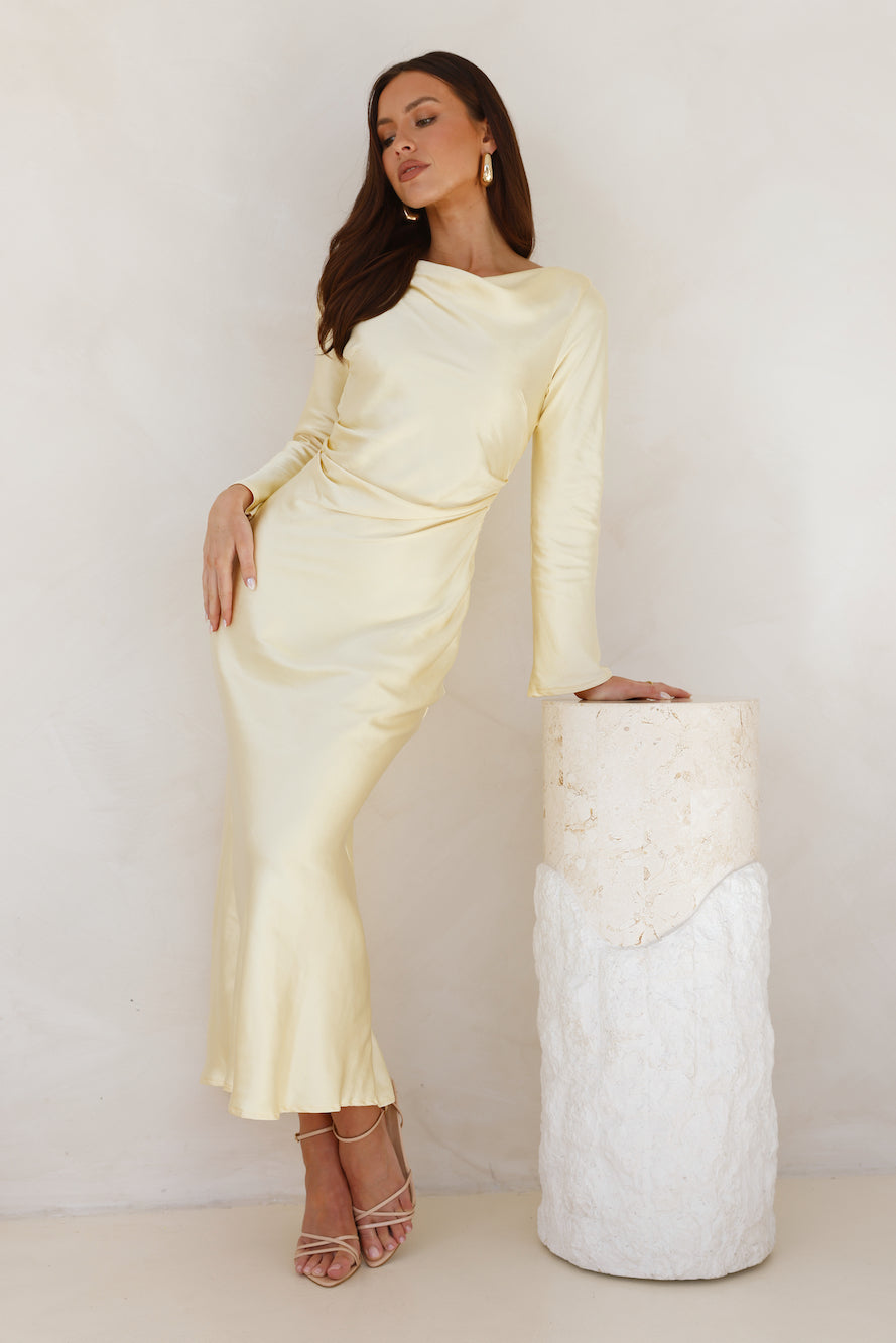 Classy Vibe Maxi Dress Yellow