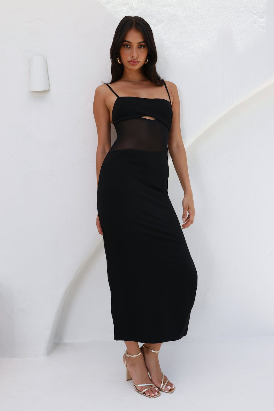 One Luxury Night Maxi Dress Black