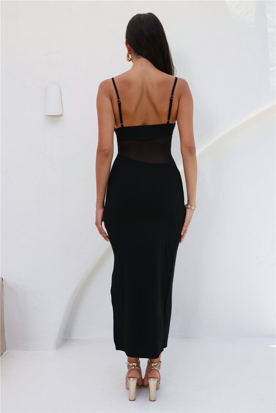 One Luxury Night Maxi Dress Black